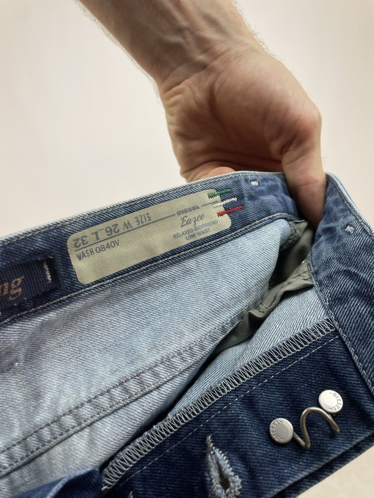 Diesel × Vintage Diesel Easy relaxed-Boyfriend Womens jeans W26 L32 Size 26" / US 2 / IT 38 - 10 Thumbnail