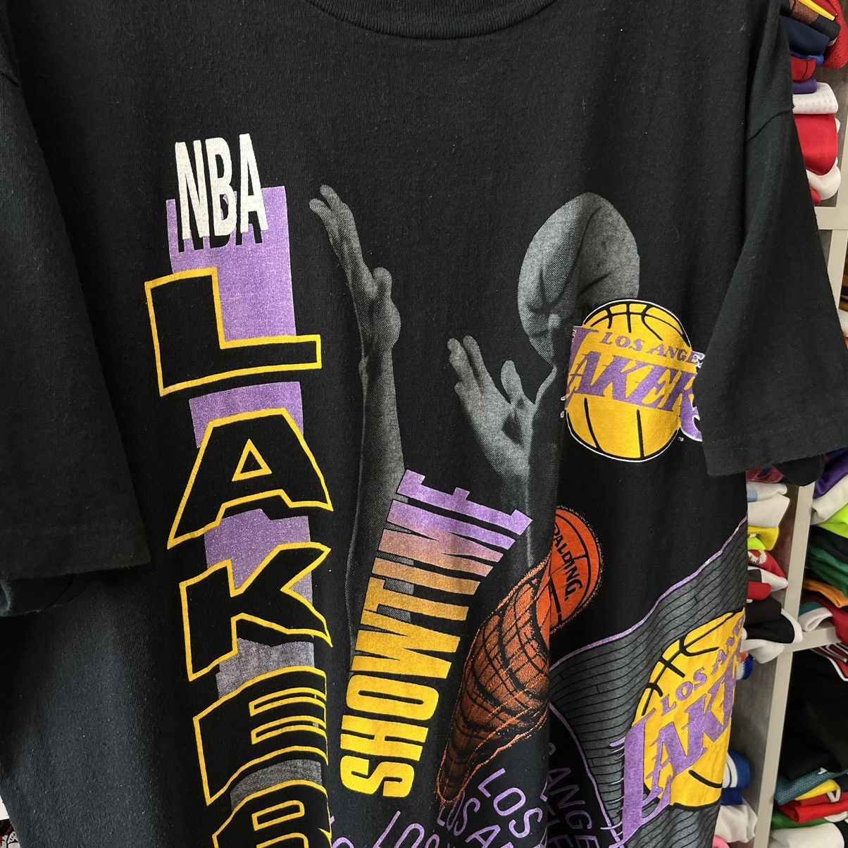 NBA VINTAGE 1991 SALEM ALL OVER LAKERS AERIAL ASSAULT TEE SHIRT Size US XL / EU 56 / 4 - 3 Thumbnail