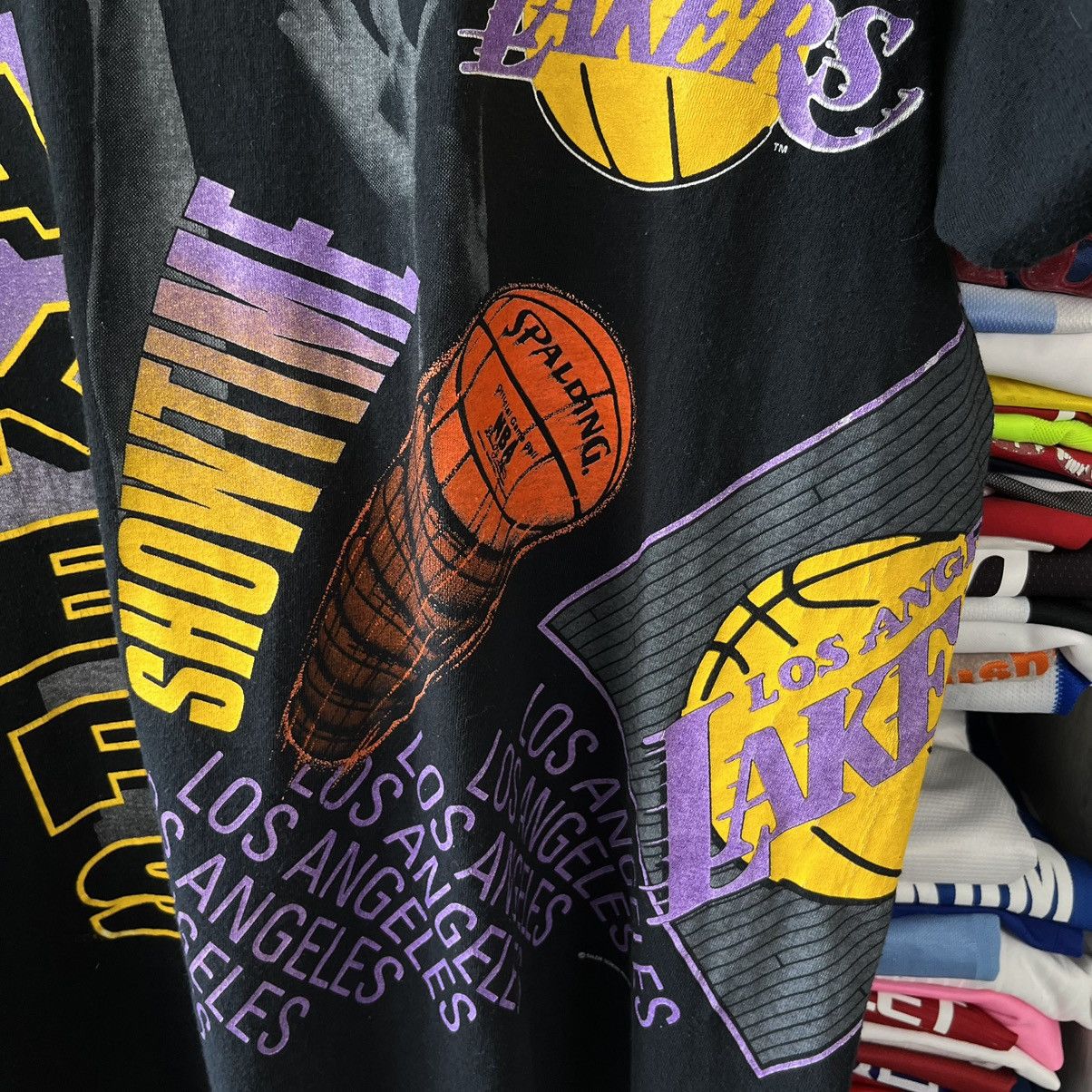 NBA VINTAGE 1991 SALEM ALL OVER LAKERS AERIAL ASSAULT TEE SHIRT Size US XL / EU 56 / 4 - 6 Thumbnail