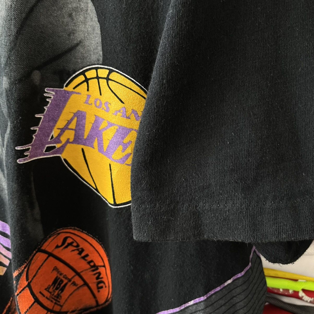 NBA VINTAGE 1991 SALEM ALL OVER LAKERS AERIAL ASSAULT TEE SHIRT Size US XL / EU 56 / 4 - 4 Thumbnail