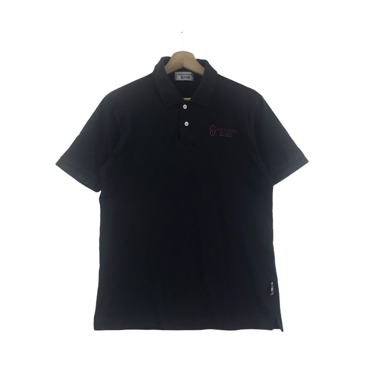 Vintage GIANNI VALENTINO JEANS Italy Embroidered Collar T Shirt Size US S / EU 44-46 / 1 - 1 Thumbnail