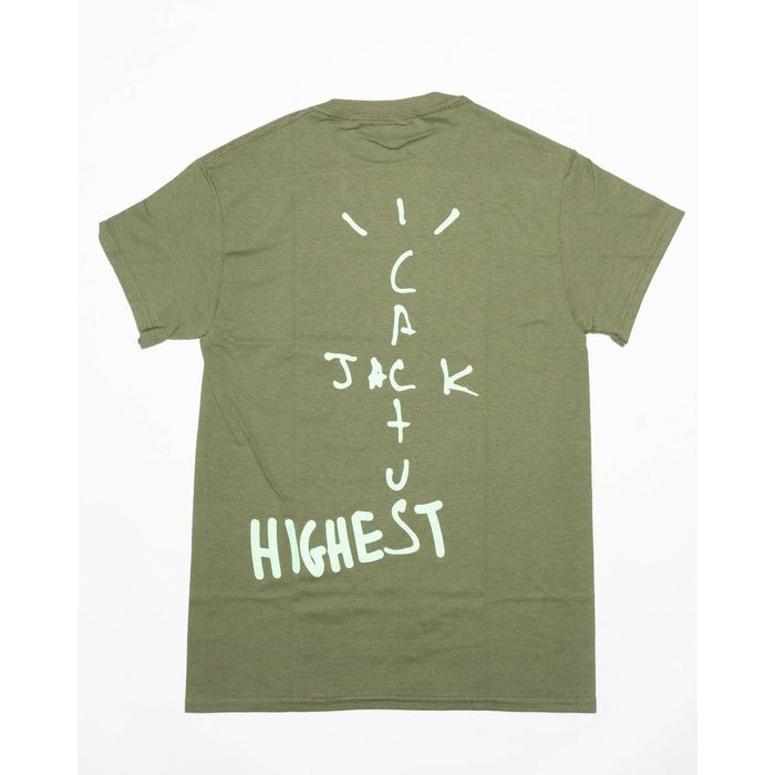 Travis Scott Jordan Cactus Jack Highest Tee Olive