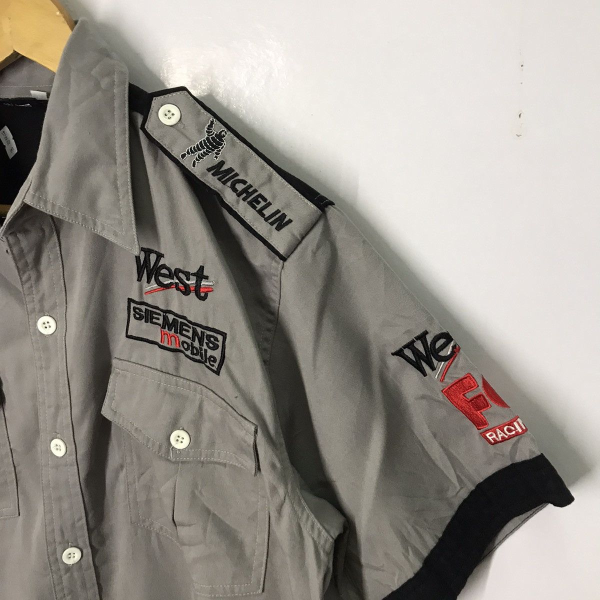 Sports Specialties × Vintage Mercedes Benz x West racing uniform button up shirt Size US M / EU 48-50 / 2 - 2 Thumbnail