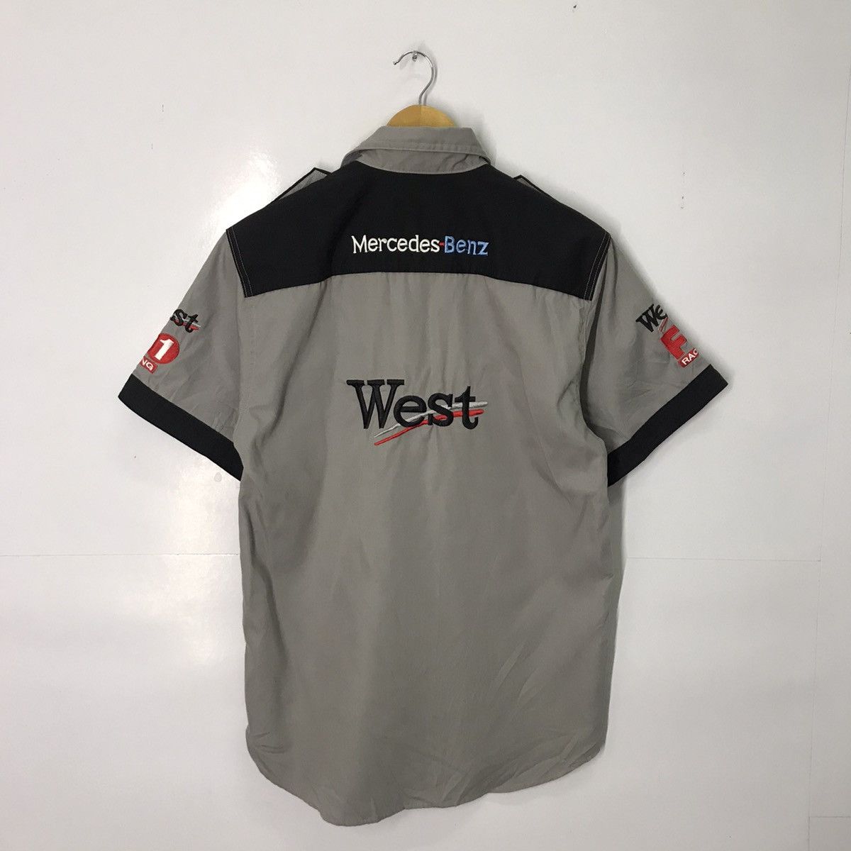 Sports Specialties × Vintage Mercedes Benz x West racing uniform button up shirt Size US M / EU 48-50 / 2 - 4 Thumbnail