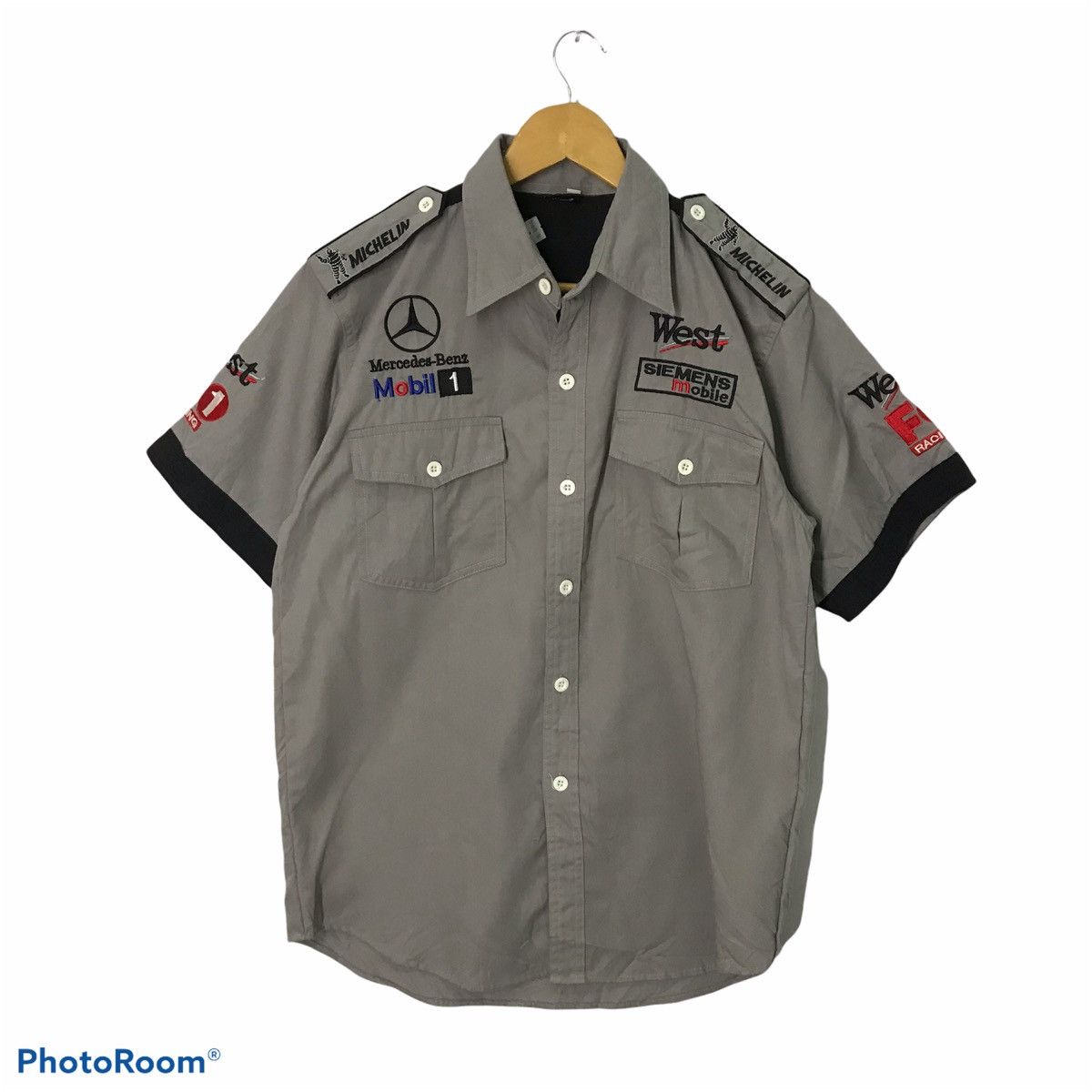 Sports Specialties × Vintage Mercedes Benz x West racing uniform button up shirt Size US M / EU 48-50 / 2 - 1 Thumbnail