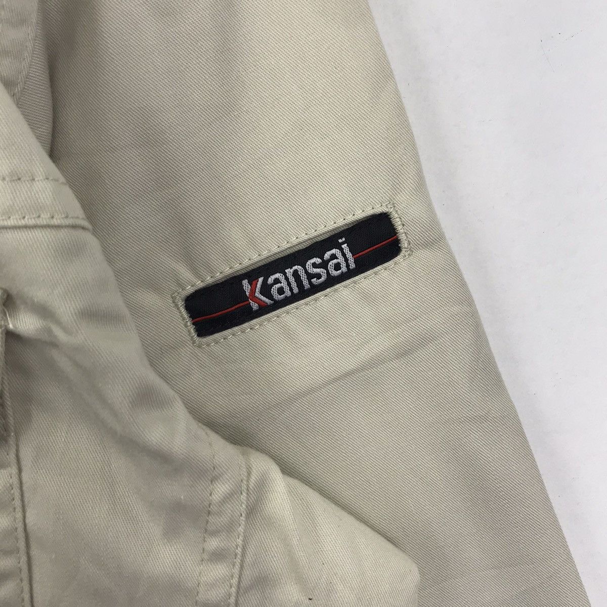 Kansai Yamamoto Vintage KANSAI YAMAMOTO Beige Button Up Jacket Size US L / EU 52-54 / 3 - 5 Thumbnail