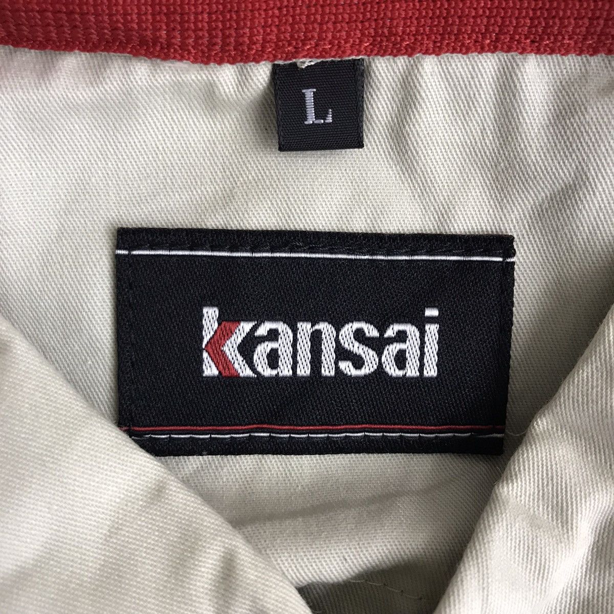 Kansai Yamamoto Vintage KANSAI YAMAMOTO Beige Button Up Jacket Size US L / EU 52-54 / 3 - 6 Thumbnail