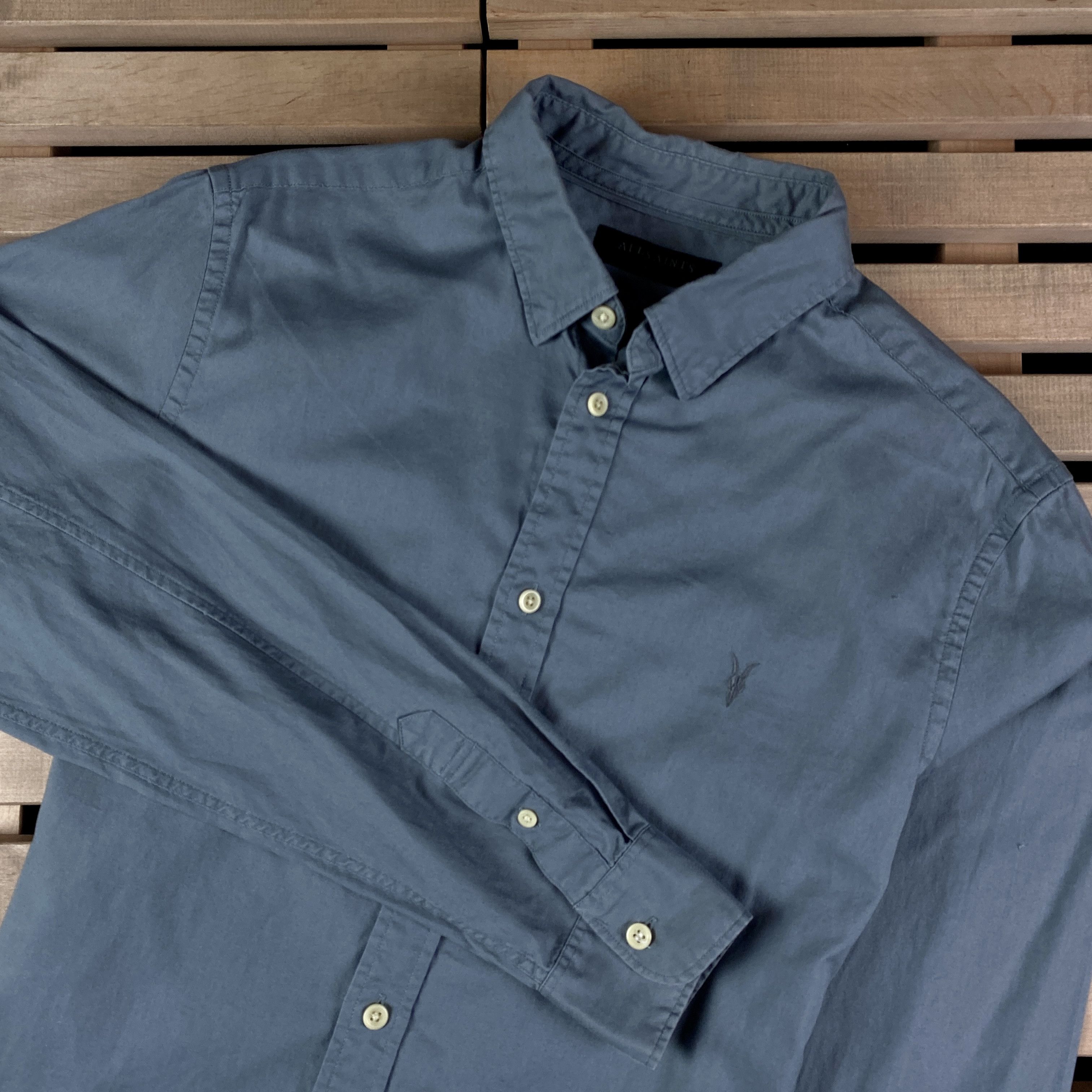 Allsaints Men’s Shirt Long Sleeve Allsaints Size S Size US S / EU 44-46 / 1 - 2 Thumbnail