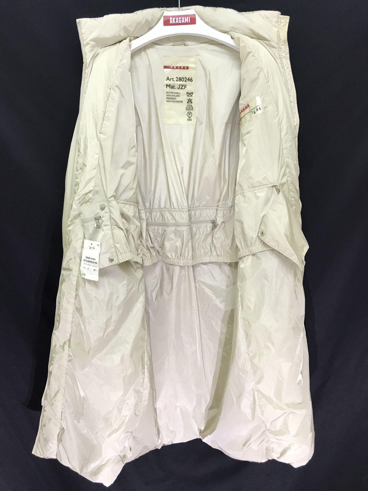 Designer × Prada 💖Prada Nylon Padding Long Zipped Jacket Size US M / EU 48-50 / 2 - 6 Thumbnail