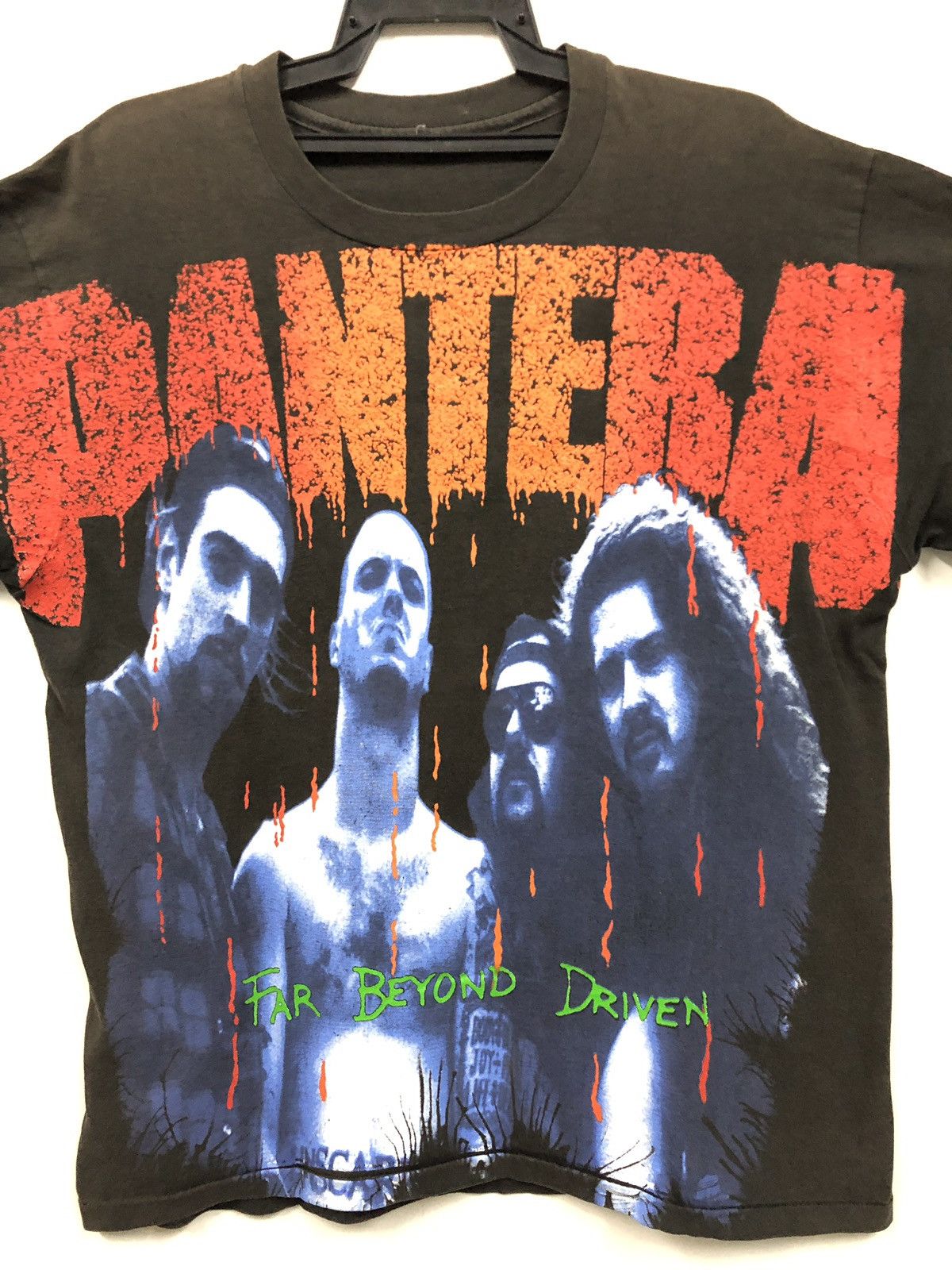 Vintage Vintage Pantera fat beyond driven over print Tshirt 90s Size US L / EU 52-54 / 3 - 6 Thumbnail