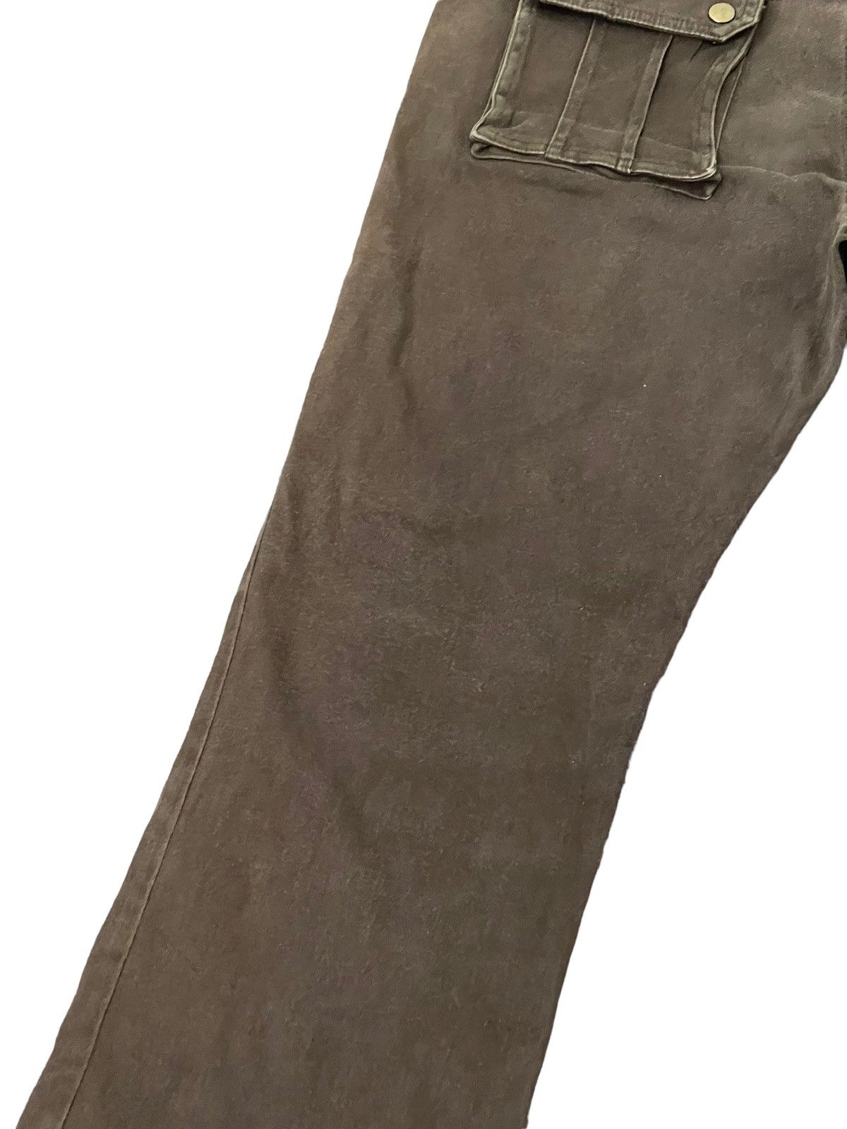 Japanese Brand Flare Cargo Multipocket Semantic Design Stretch 4🟦6 Size US 32 / EU 48 - 17 Thumbnail