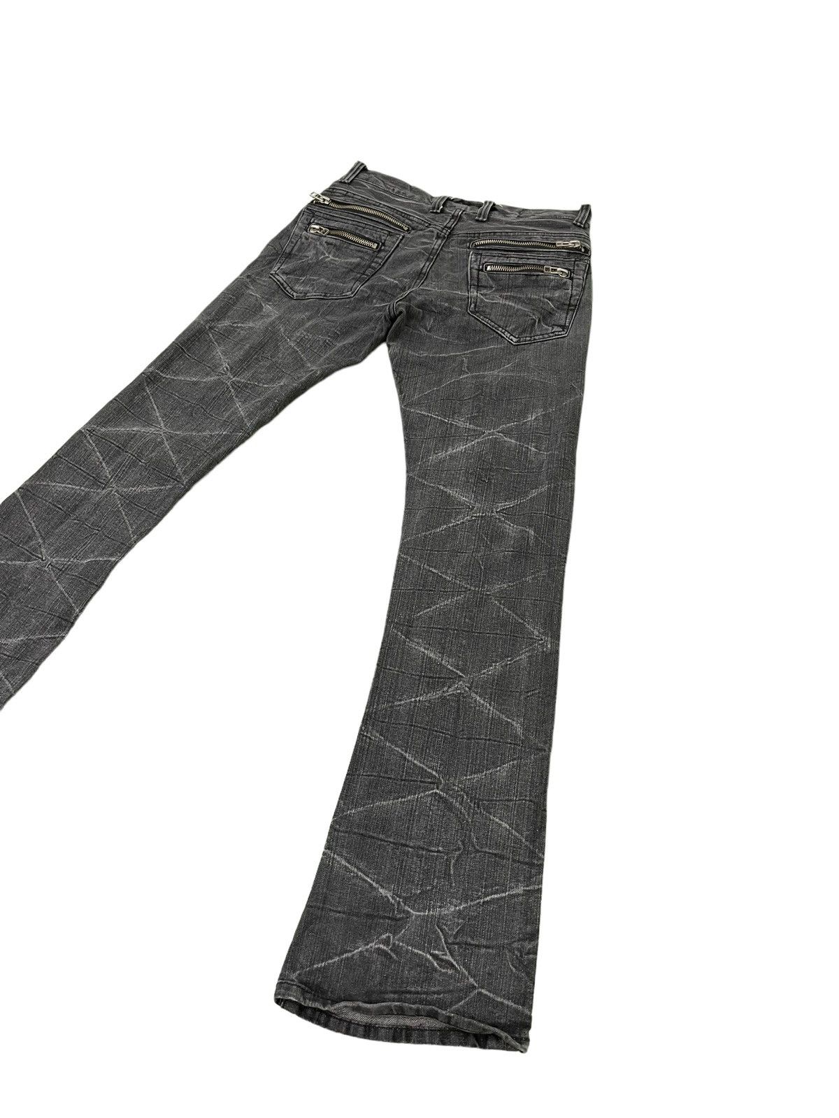 Japanese Brand Flare Jeans Sortisso Barb Wire Curv Leg Low Rise Denim 4🟦6 Size US 31 - 3 Thumbnail