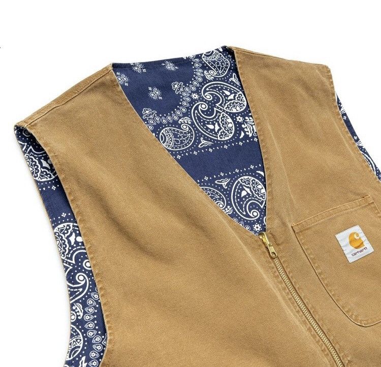 Carhartt Wip CARHARTT WIP SS21 BANDANA WORK VEST REVERSIBLE JACKET Size US S / EU 44-46 / 1 - 5 Thumbnail