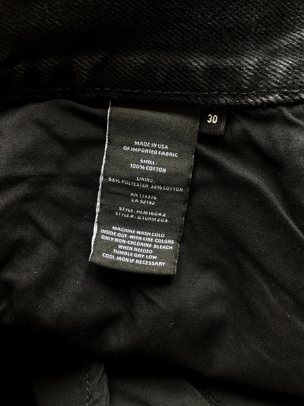 Helmut Lang ⚡️QUICK SALE⚡️Helmut Lang Black Distressed Jeans Denim Size US 30 / EU 46 - 5 Thumbnail