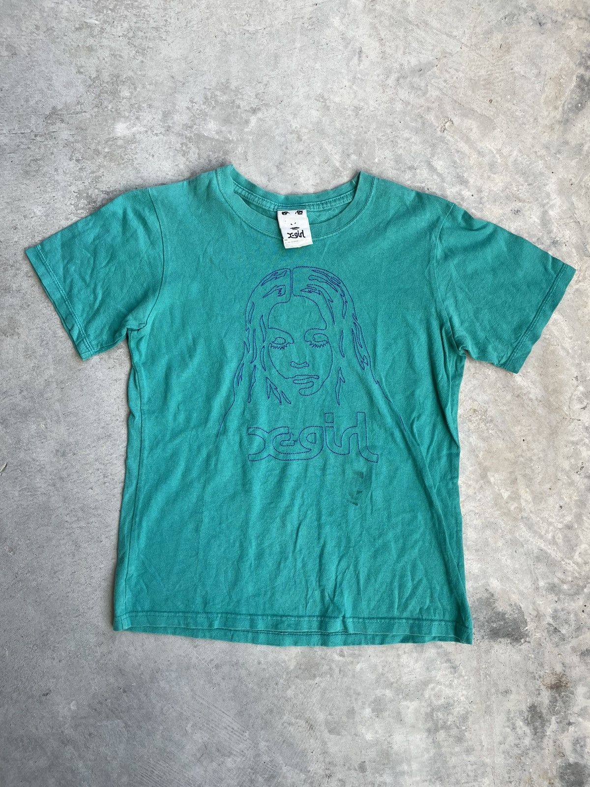 X GIRL GREEN SHIRT