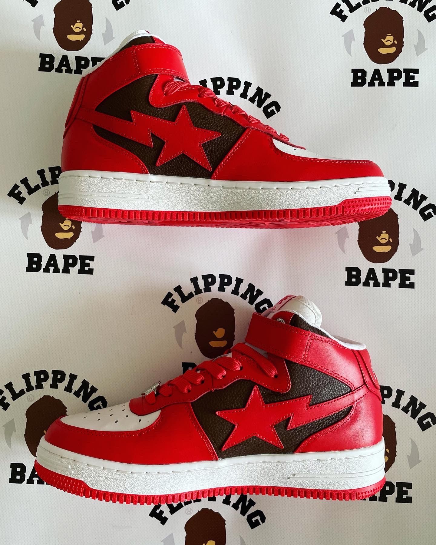 Bape BAPE STA MID #2 RED Size US 9 / EU 42 - 5 Thumbnail