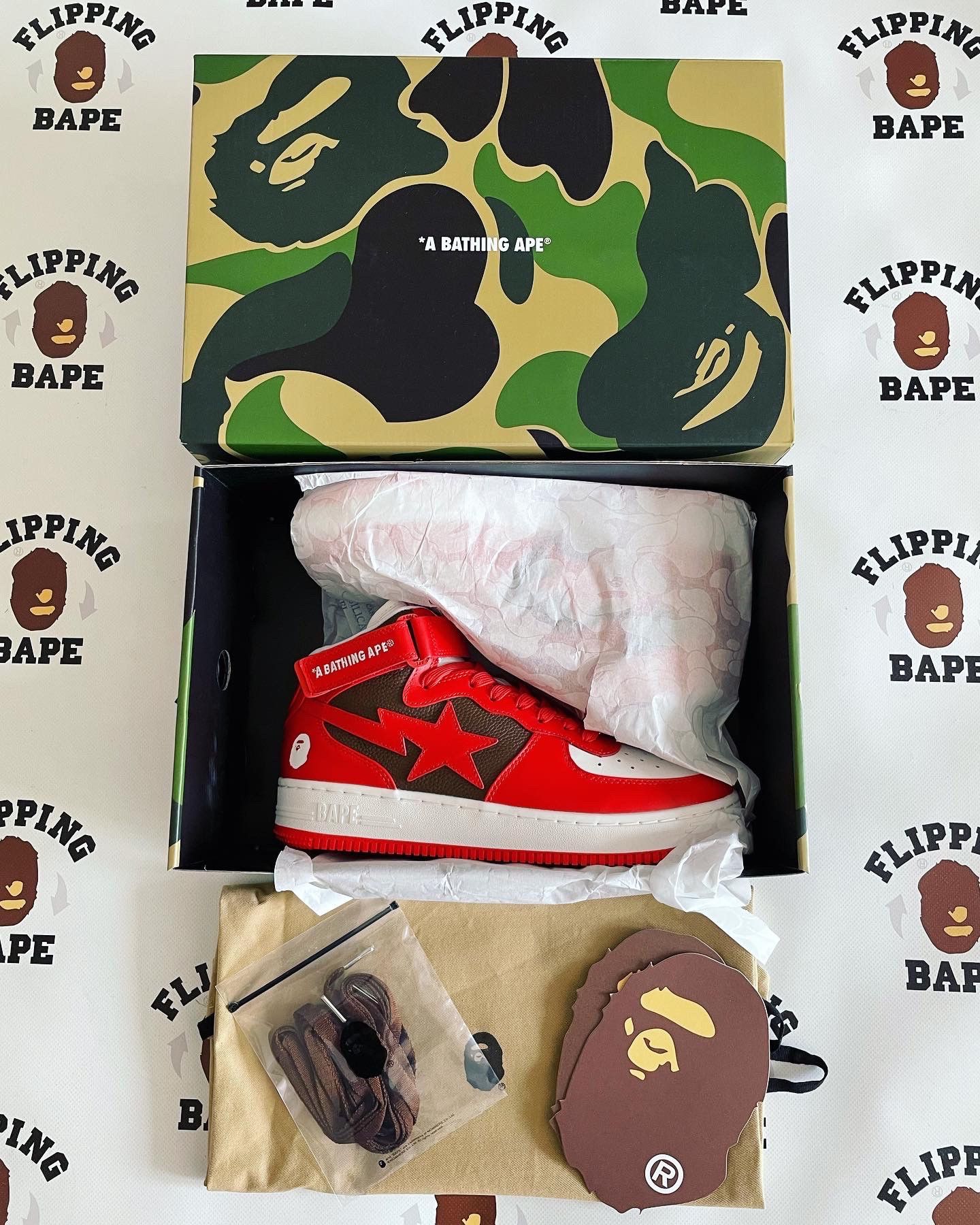 Bape BAPE STA MID #2 RED Size US 9 / EU 42 - 10 Thumbnail