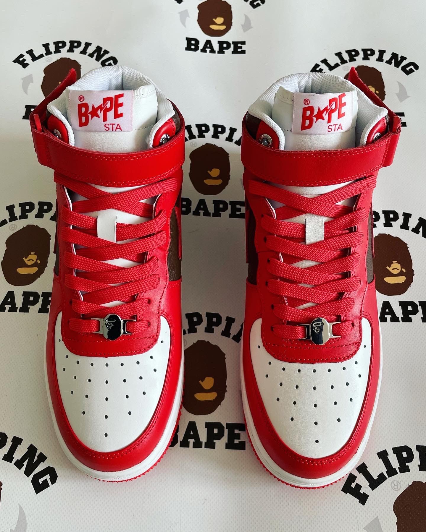 Bape BAPE STA MID #2 RED Size US 9 / EU 42 - 3 Thumbnail