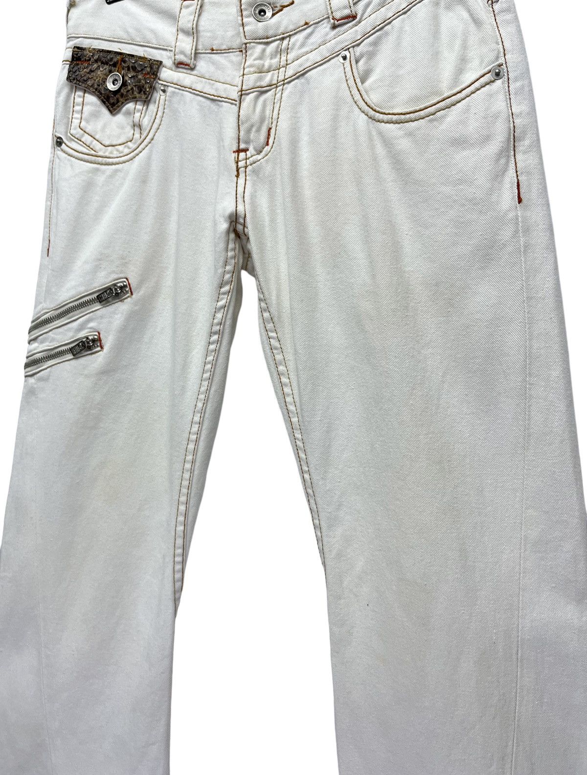 semanticdesign 🔥 SEMANTIC DESIGN Punk Bondage Zipper Low Rise Flare Pants Size US 29 - 10 Thumbnail