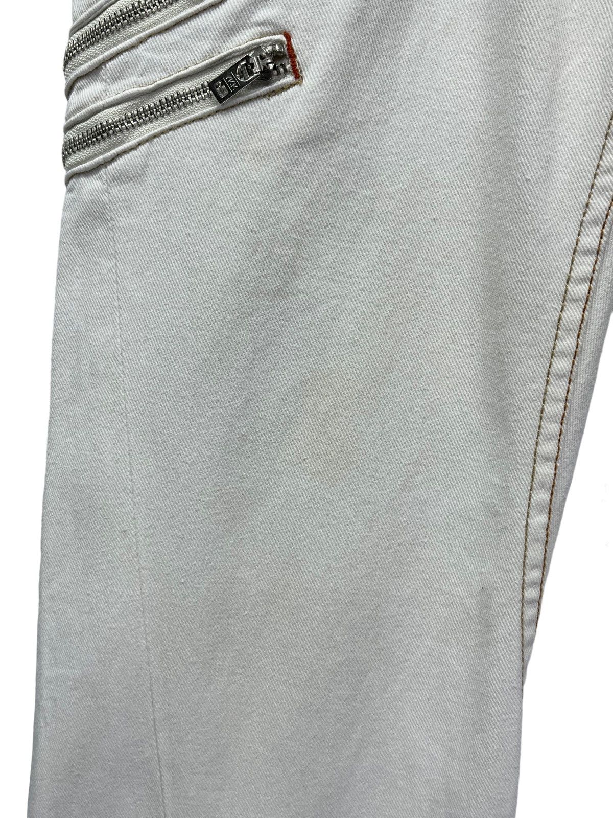 semanticdesign 🔥 SEMANTIC DESIGN Punk Bondage Zipper Low Rise Flare Pants Size US 29 - 11 Thumbnail