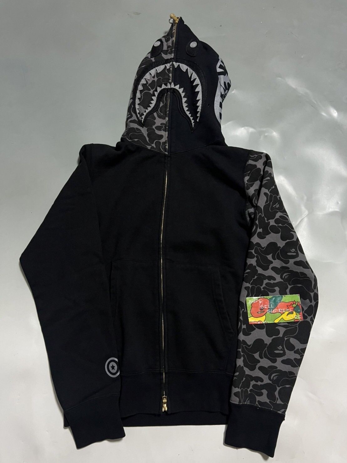 Bape Jam Home Made Bape x Jam Home Made Shark Full Zip Hoodie Grailed