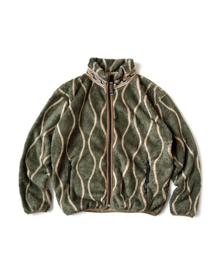 Kapital × Kapital Kountry KAPITAL Drunken Striped Fleece ZIP UP Blouson Size US XL / EU 56 / 4 - 1 Thumbnail
