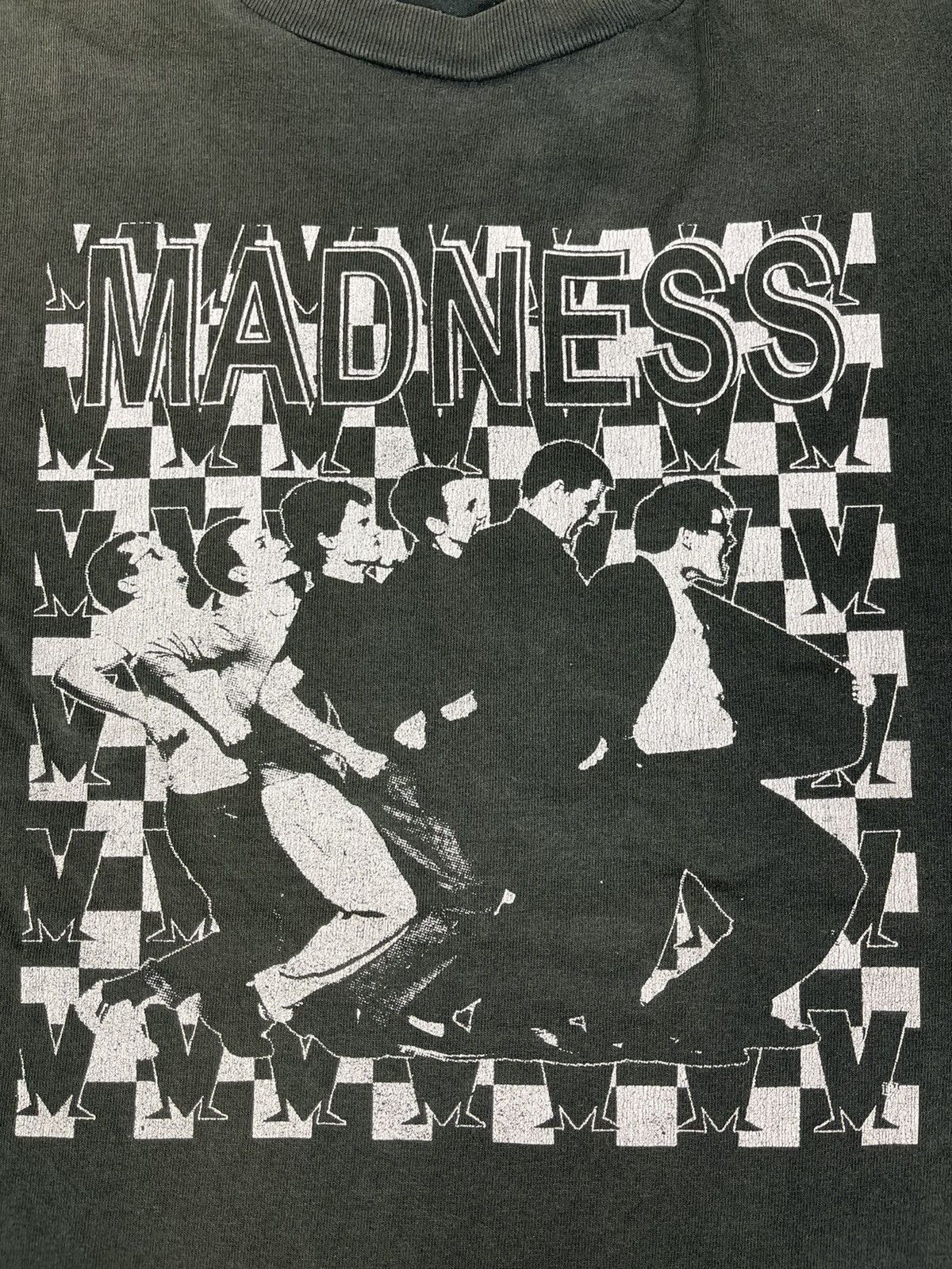 Band Tees × Vintage Vintage 90s Madness Ska Punk Distressed Sun Faded Tee Size US XL / EU 56 / 4 - 2 Thumbnail