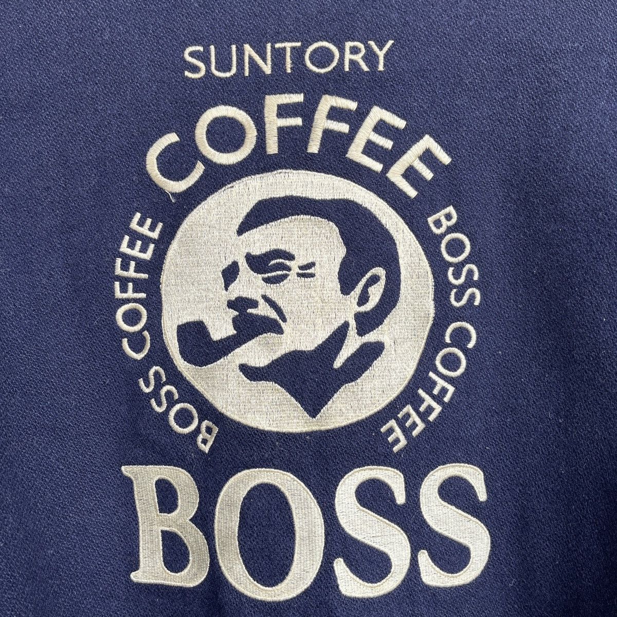 Vintage Japan Leather Suntory Coffee Boss Varsity Jacket Size US L / EU 52-54 / 3 - 12 Thumbnail