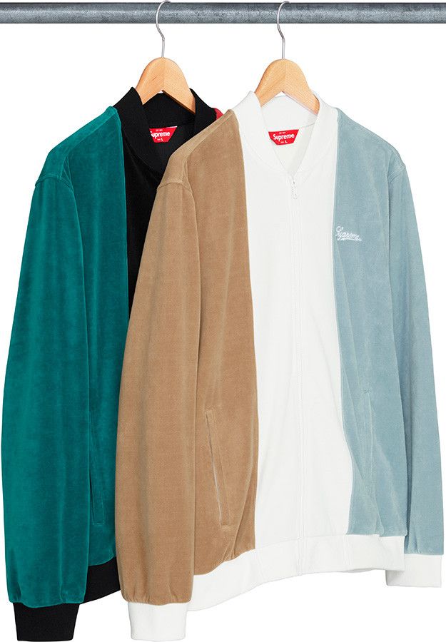 Supreme velour zip up hotsell