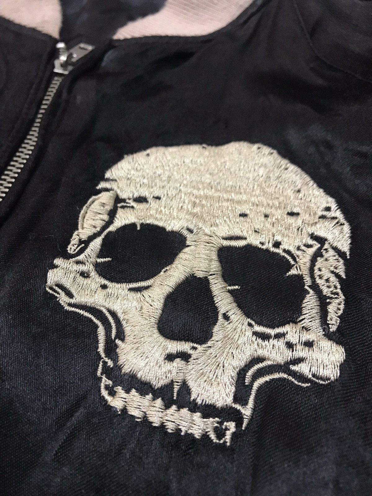 Japanese Brand × RUDE GALLERY RUDE GALLERY JAPAN SKULL EMBROIDERED RAYON JACKET 2 SIDED Size US S / EU 44-46 / 1 - 5 Thumbnail