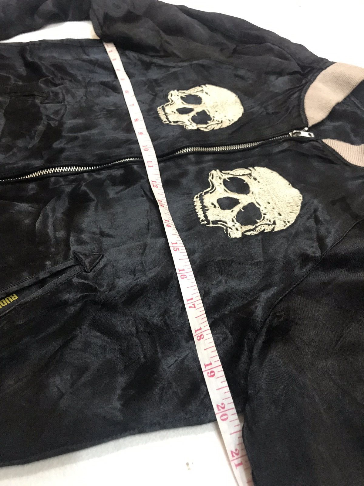 Japanese Brand × RUDE GALLERY RUDE GALLERY JAPAN SKULL EMBROIDERED RAYON JACKET 2 SIDED Size US S / EU 44-46 / 1 - 6 Thumbnail
