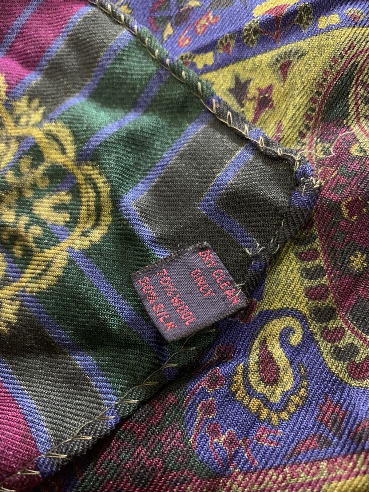 Etro ETRO MILANO LARGE PAISLEY MOTIVE SCARF Size ONE SIZE - 6 Thumbnail