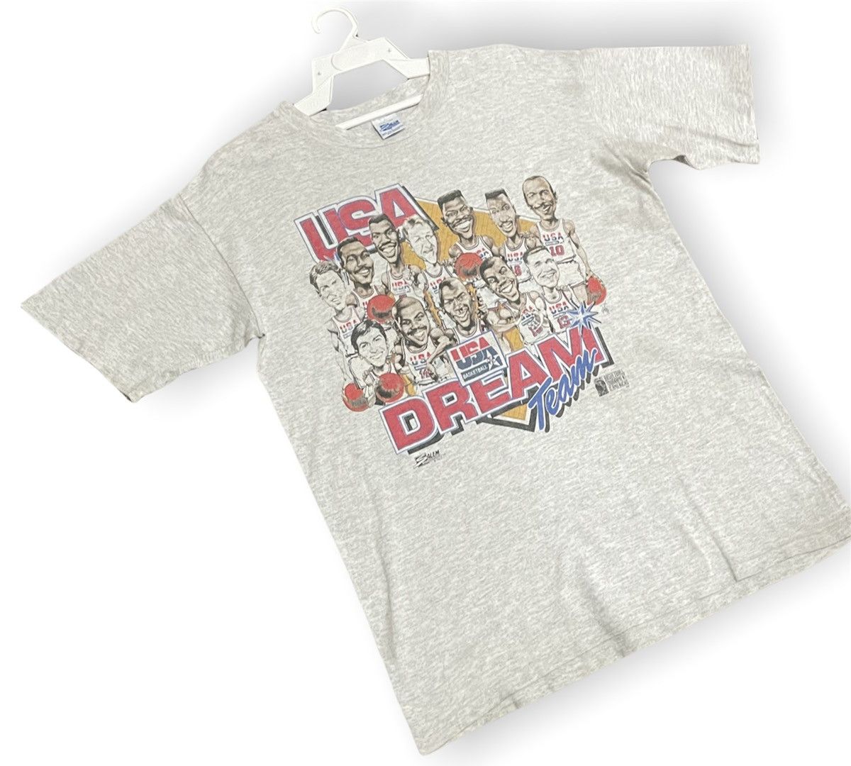 NBA Vintage 1993 USA Basketball Dream Team Cartoon Tee Size US L / EU 52-54 / 3 - 3 Thumbnail