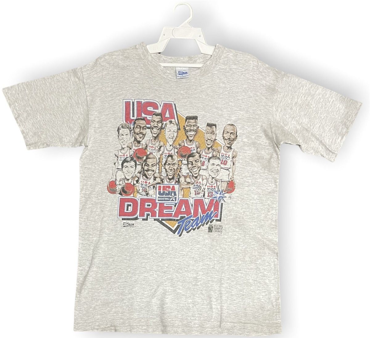 NBA Vintage 1993 USA Basketball Dream Team Cartoon Tee Size US L / EU 52-54 / 3 - 1 Thumbnail