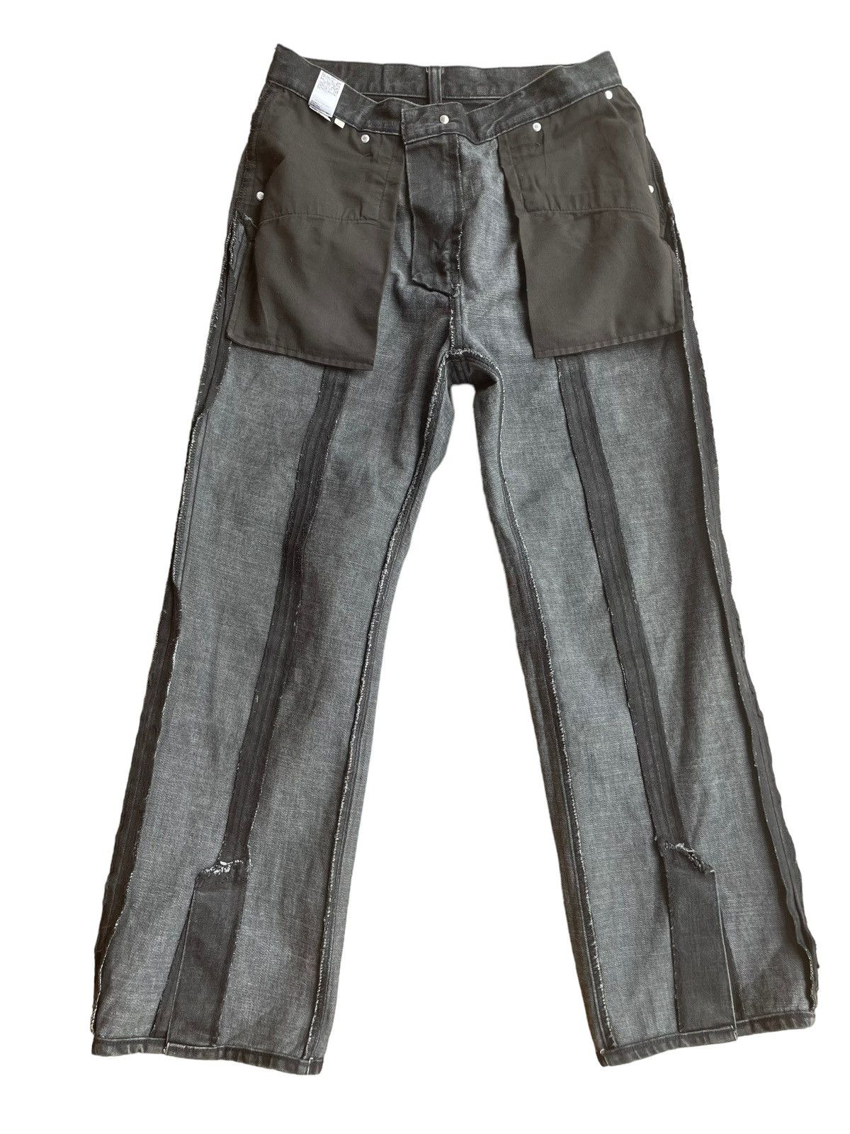 If Six Was Nine × Japanese Brand × Le Grande Bleu (L.G.B.) 🇯🇵 GU JAPAN FLARE DENIM PANTS Size US 30 / EU 46 - 11 Thumbnail