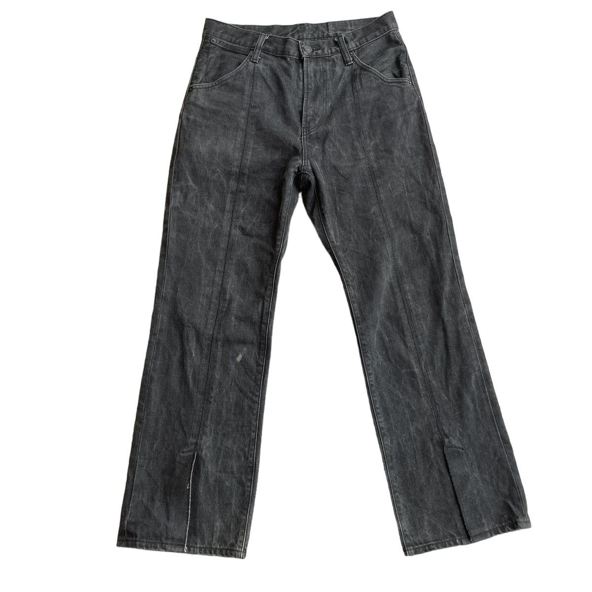 If Six Was Nine × Japanese Brand × Le Grande Bleu (L.G.B.) 🇯🇵 GU JAPAN FLARE DENIM PANTS Size US 30 / EU 46 - 1 Thumbnail