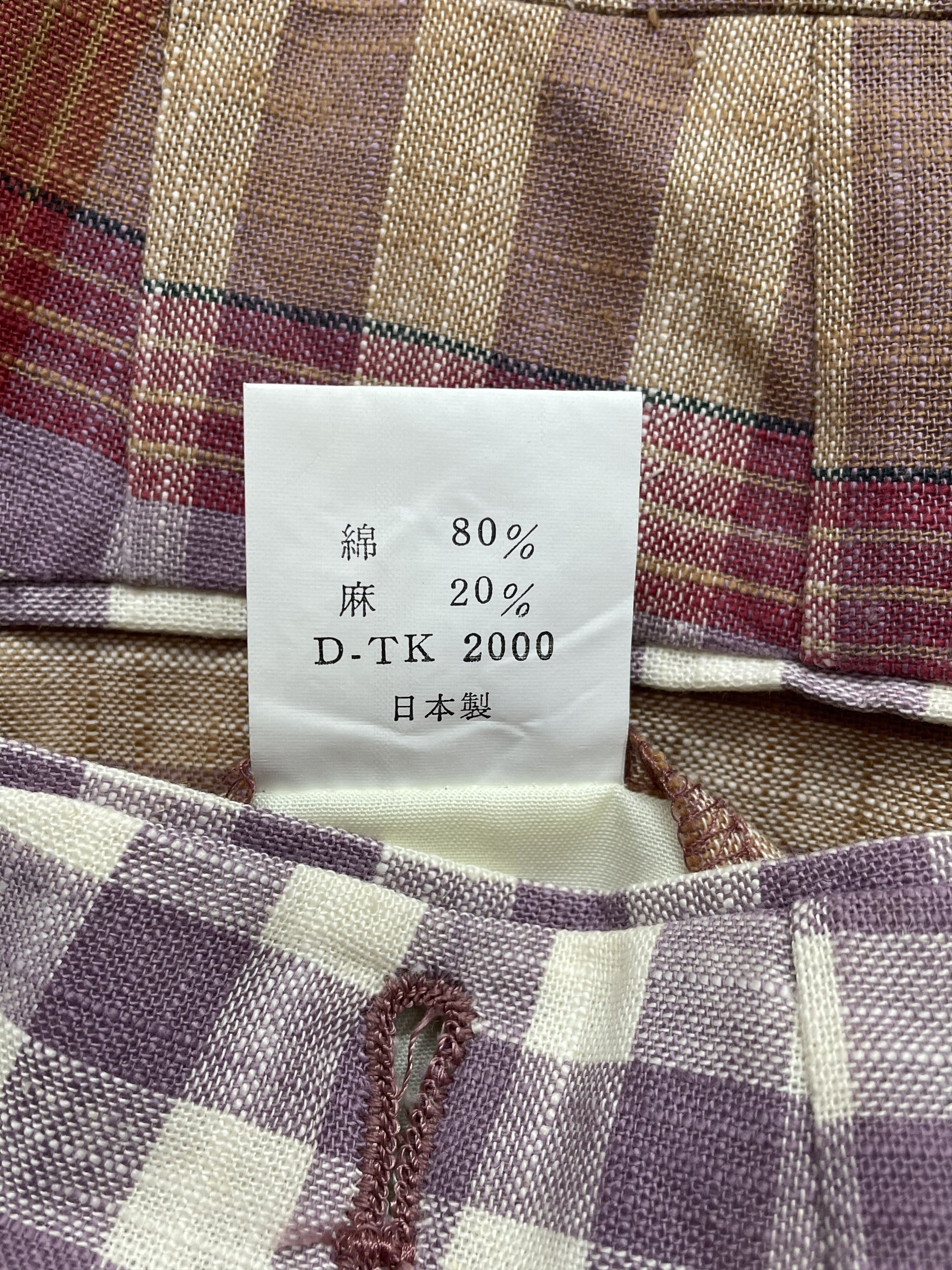 Kenzo VINTAGE 90's! KENZO Golf Checkered Hemp Blends Pants Size US 29 - 9 Thumbnail