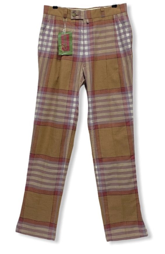 Kenzo VINTAGE 90's! KENZO Golf Checkered Hemp Blends Pants Size US 29 - 1 Thumbnail