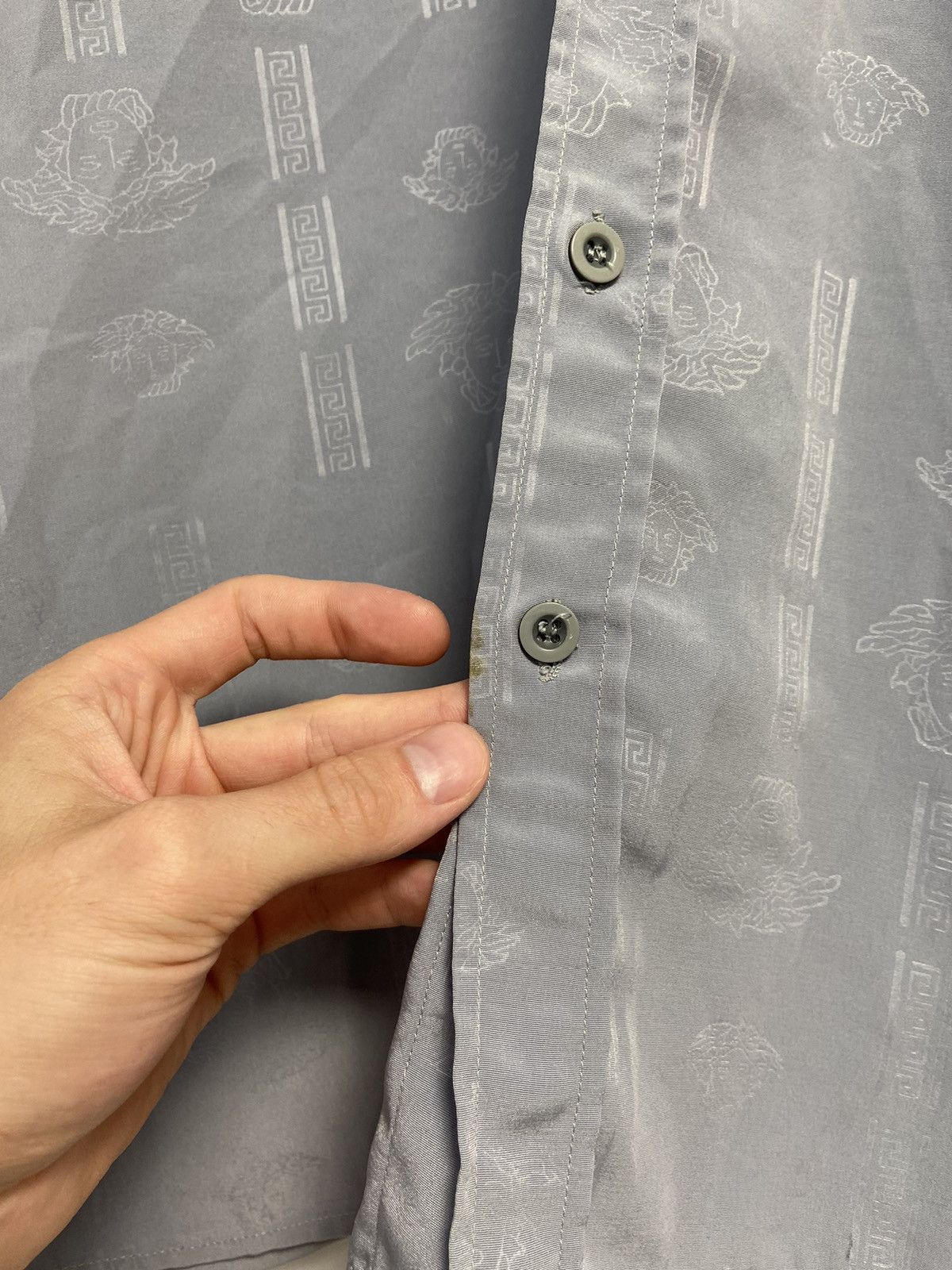 Versace Versace Button Up Shirt Monogram Size US L / EU 52-54 / 3 - 10 Thumbnail