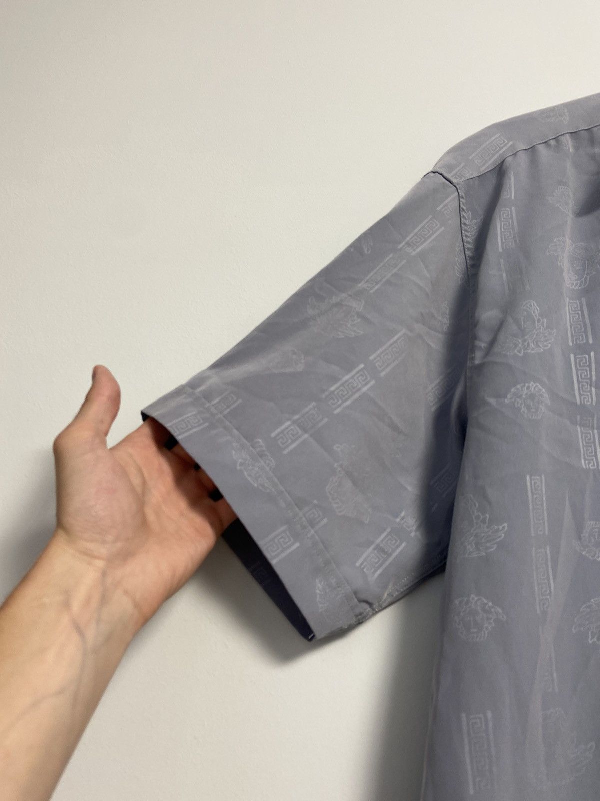 Versace Versace Button Up Shirt Monogram Size US L / EU 52-54 / 3 - 6 Thumbnail