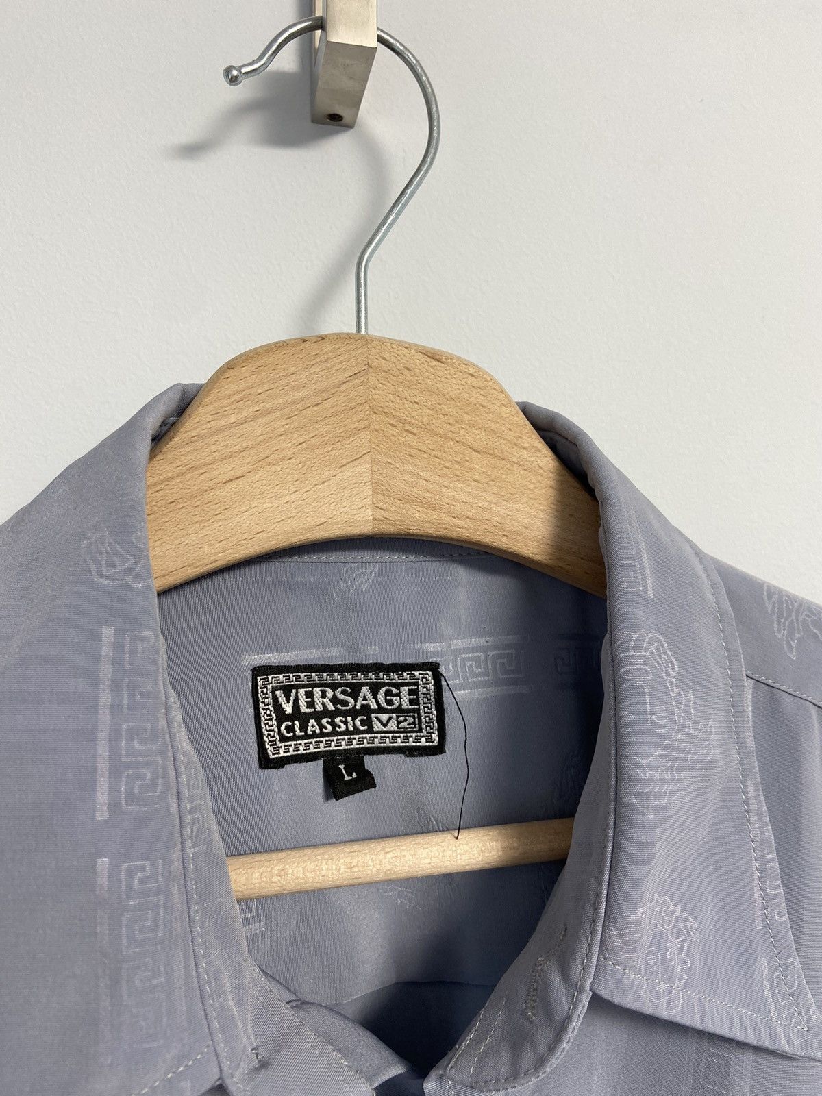 Versace Versace Button Up Shirt Monogram Size US L / EU 52-54 / 3 - 7 Thumbnail