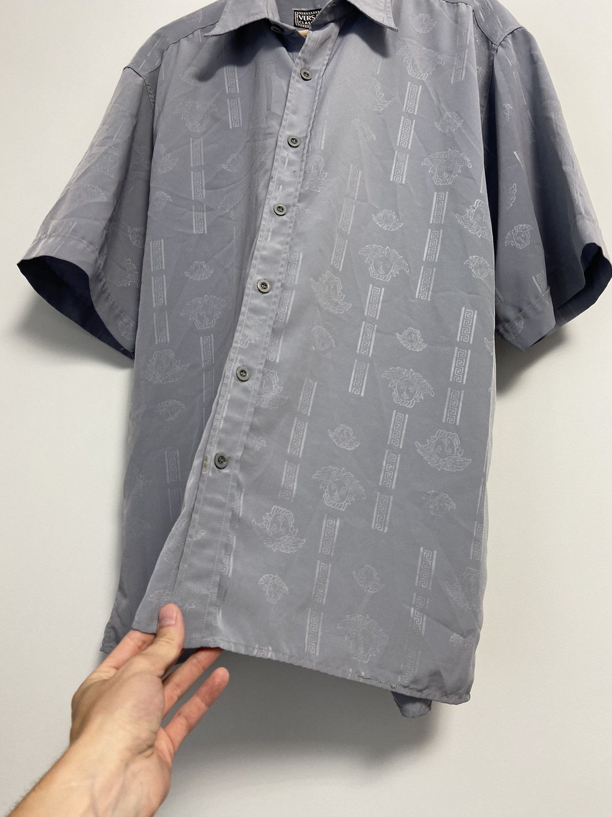 Versace Versace Button Up Shirt Monogram Size US L / EU 52-54 / 3 - 4 Thumbnail