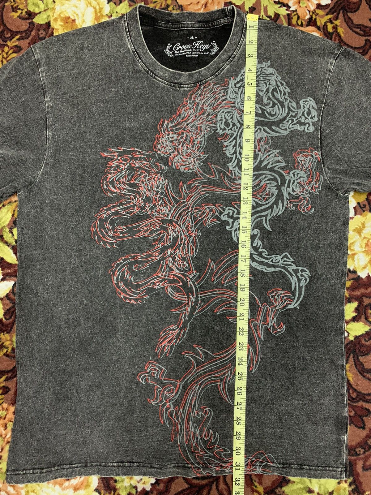 Japanese Brand Japanese Brand Cross Keys Sukajan Dragon Design Size US M / EU 48-50 / 2 - 6 Thumbnail