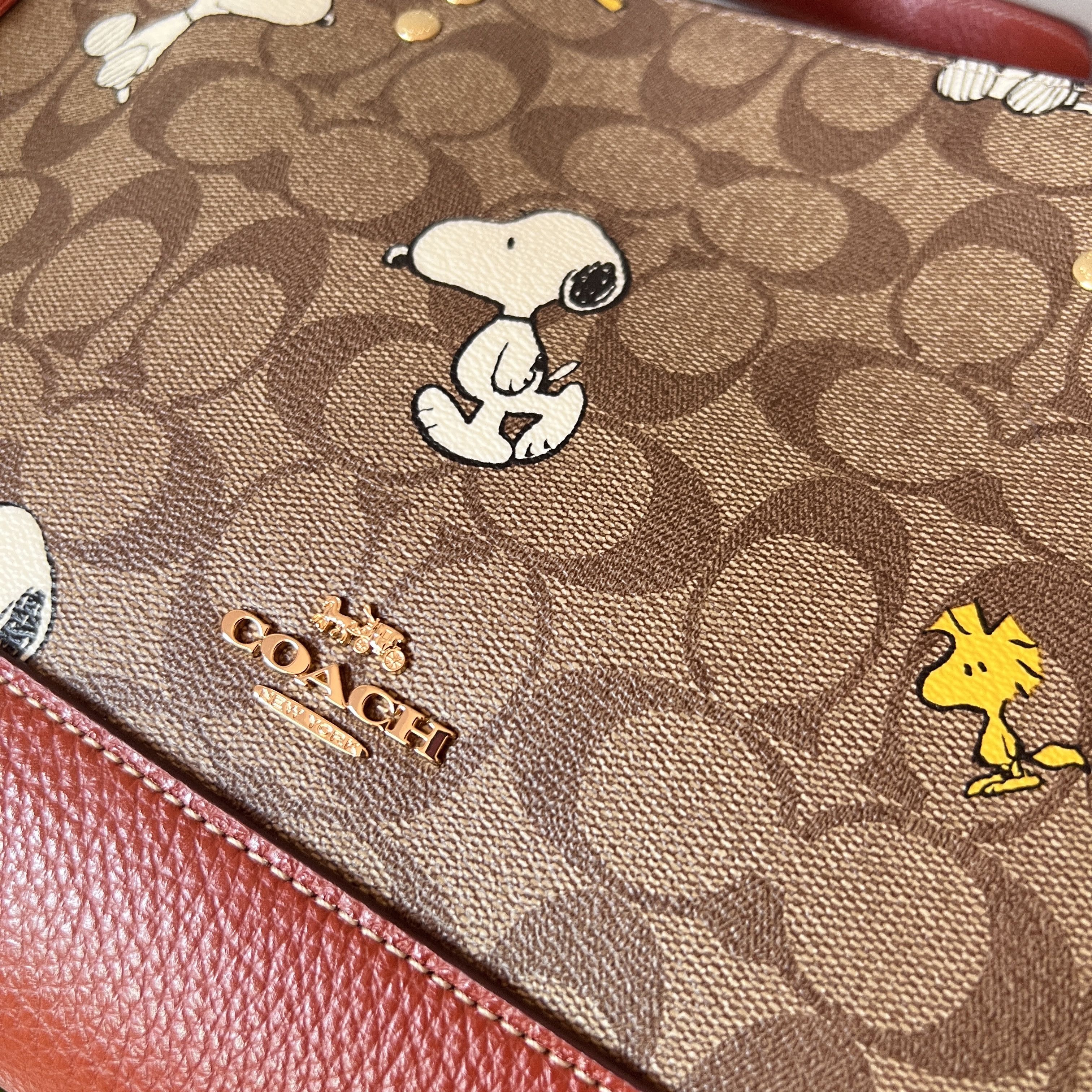 Coach × Peanuts Coach X Peanuts Dempsey Carryall With Snoopy