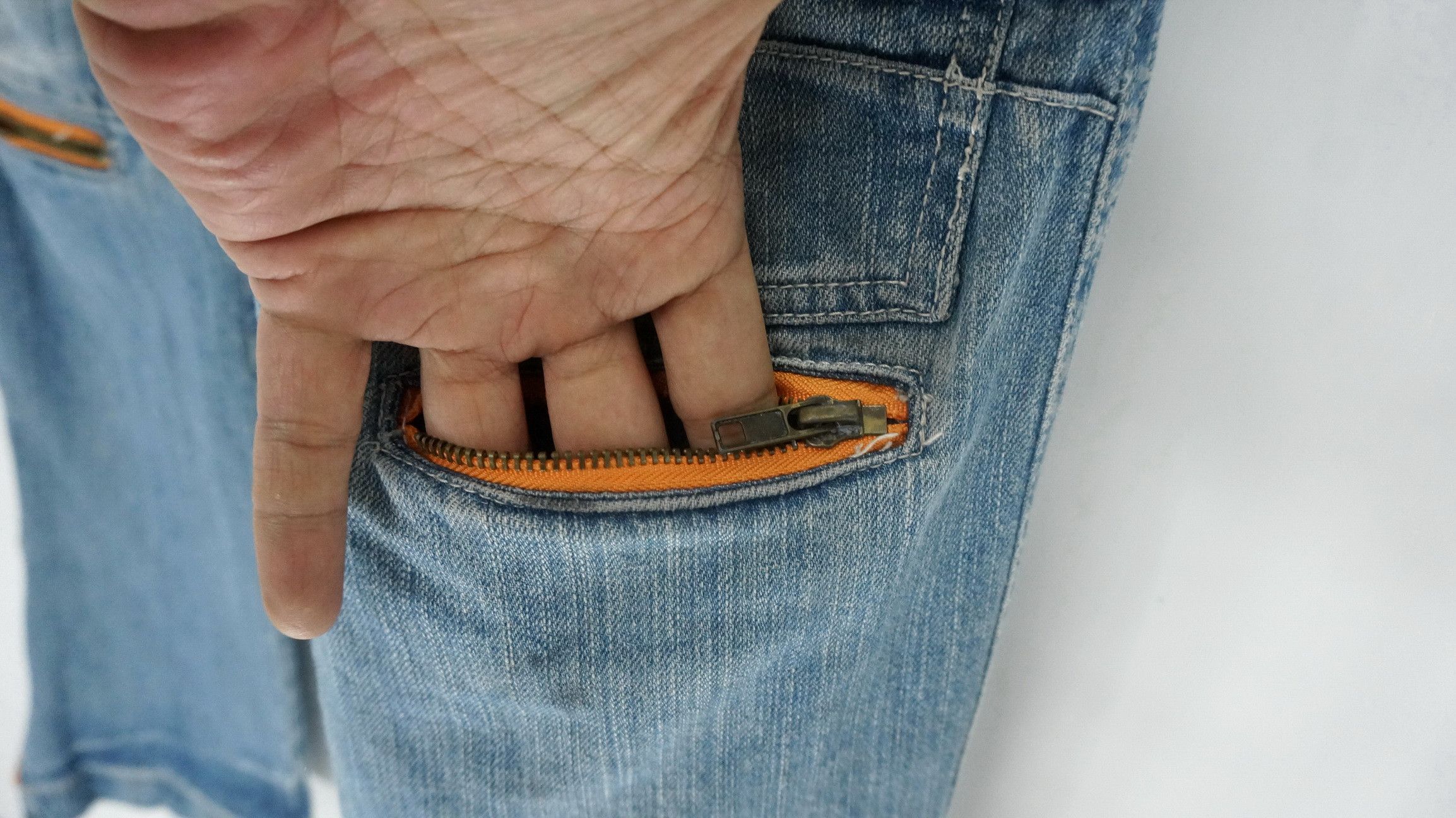 Japanese Brand Dope Vintage Japan AUGEH IZM Cargo Rivets Jeans Size US 33 - 9 Thumbnail