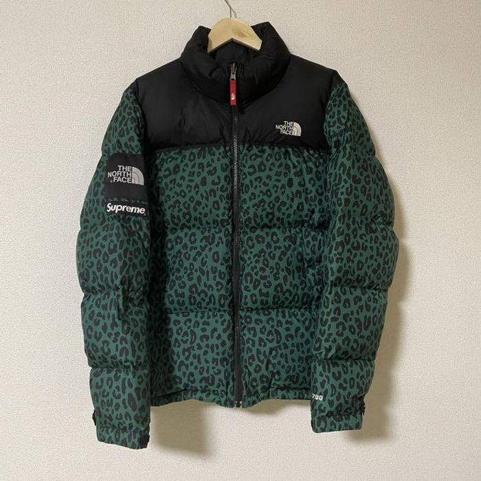 Supreme north face outlet leopard green