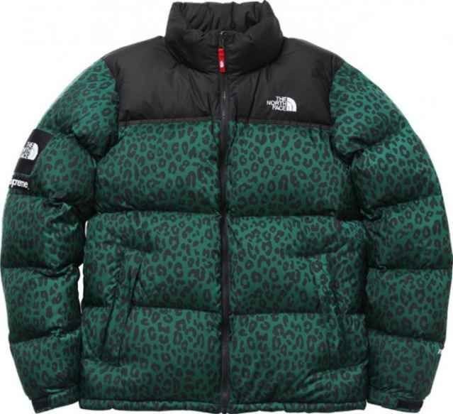 Supreme × The North Face Supreme The North Face Leopard Nuptse Green Size US L / EU 52-54 / 3 - 8 Thumbnail