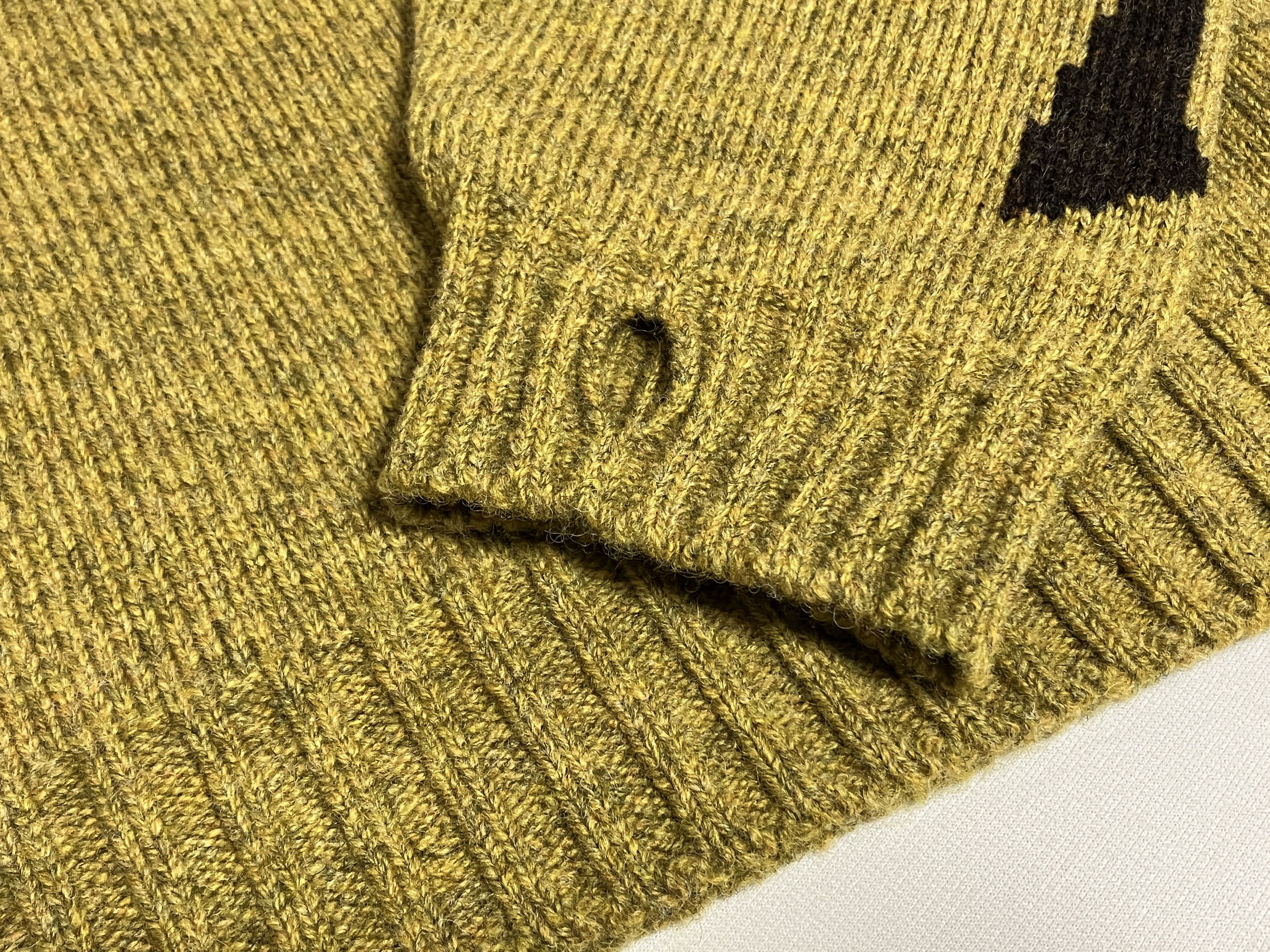 Kapital KAPITAL 5G wool bone crew sweater Skeleton mustard new S Size US S / EU 44-46 / 1 - 6 Thumbnail