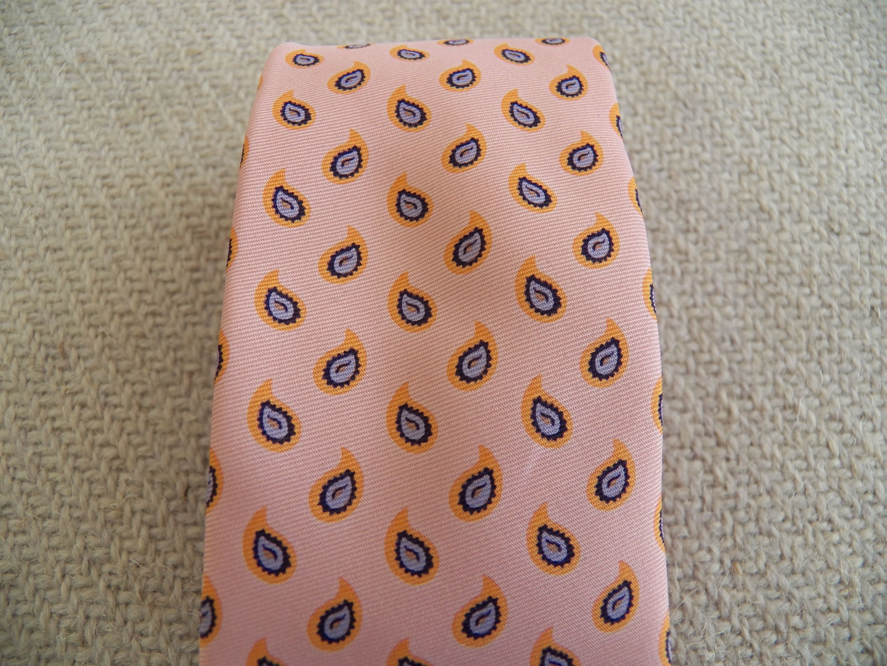 Scotch & Soda NECKTIE pink twill mini paisley polyester narrow tie Size ONE SIZE - 2 Thumbnail