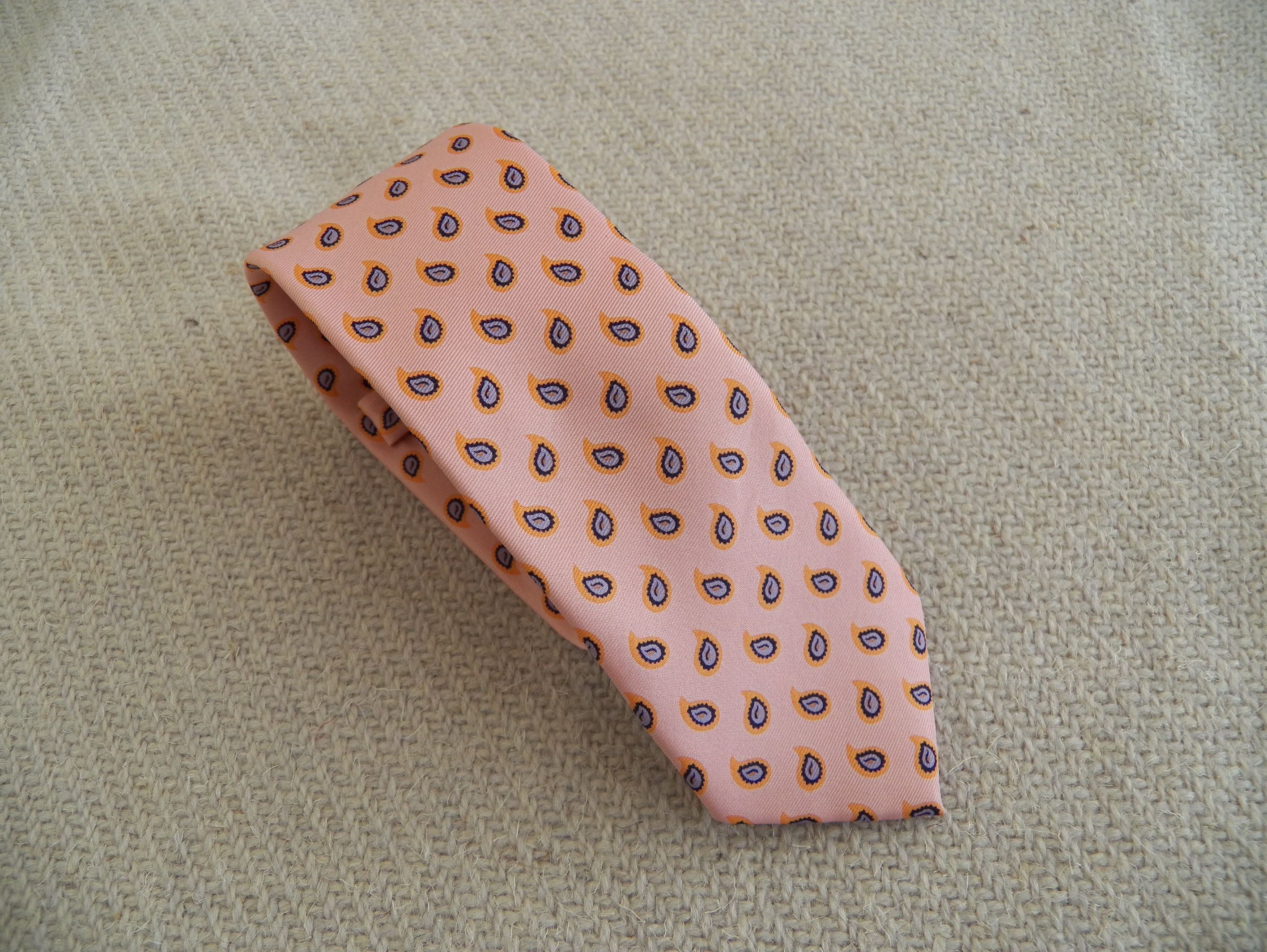 Scotch & Soda NECKTIE pink twill mini paisley polyester narrow tie Size ONE SIZE - 3 Thumbnail